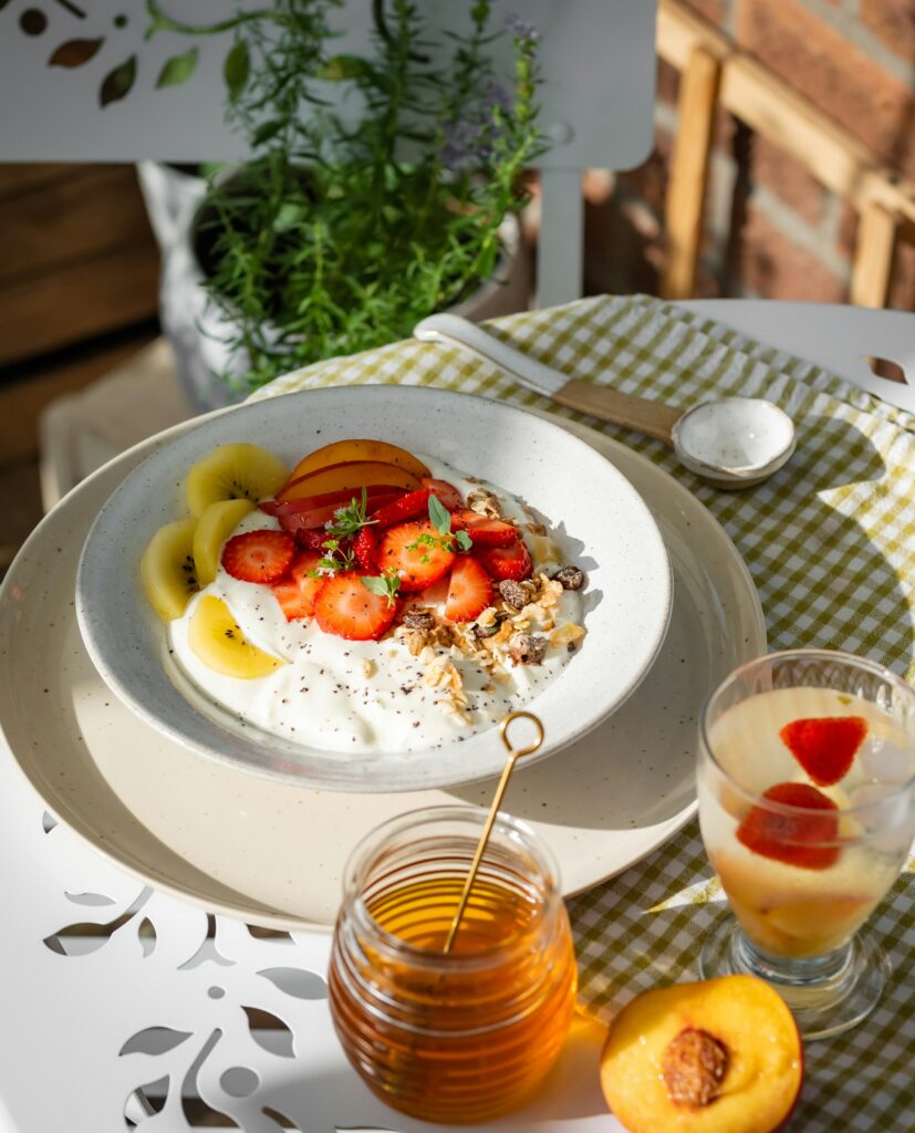 greek yogurt benefits bowl with honey berries and nuts healthy breakfast nutrition