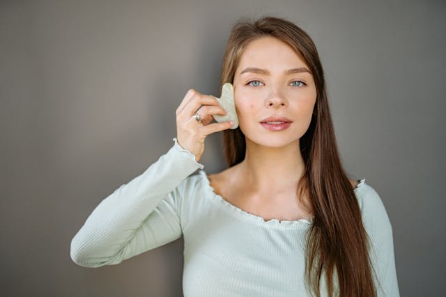 gua sha benefits jade stone facial tool skincare self care wellness