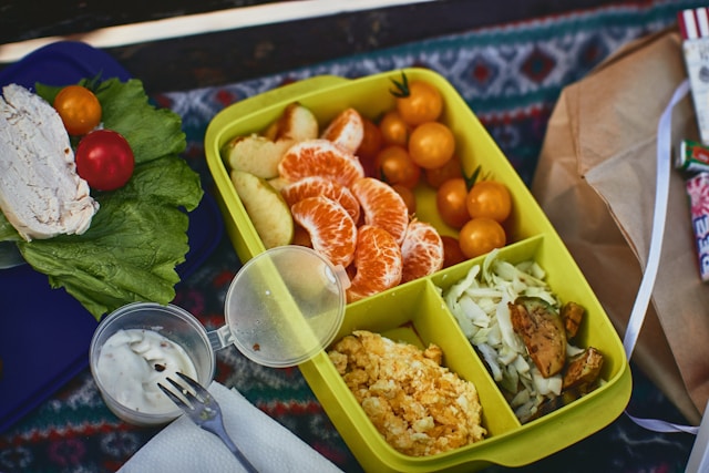 healthy snacks for kids colourful fruit vegetables lunch box nutritious preparation